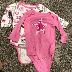 2 Dallas Cowboys onesies